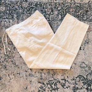 EUC 34x32 Men’s Lined Linen Slacks